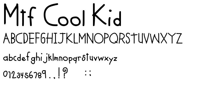 MTF Cool Kid font